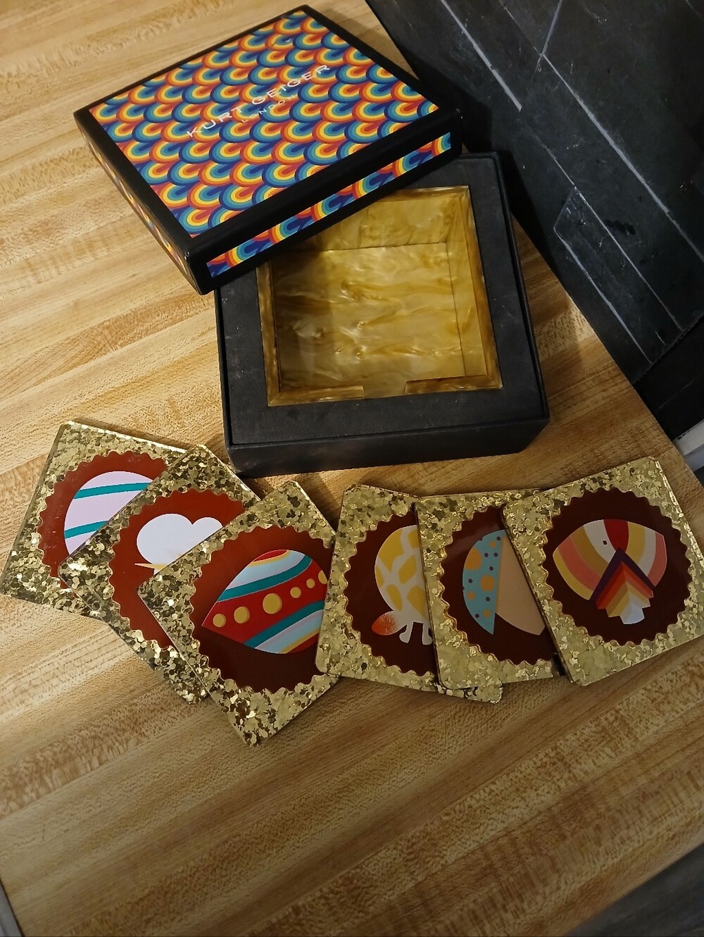 Kurt Geiger NWT/NIB Set Of 6 Coasters EXTREMELY RARE